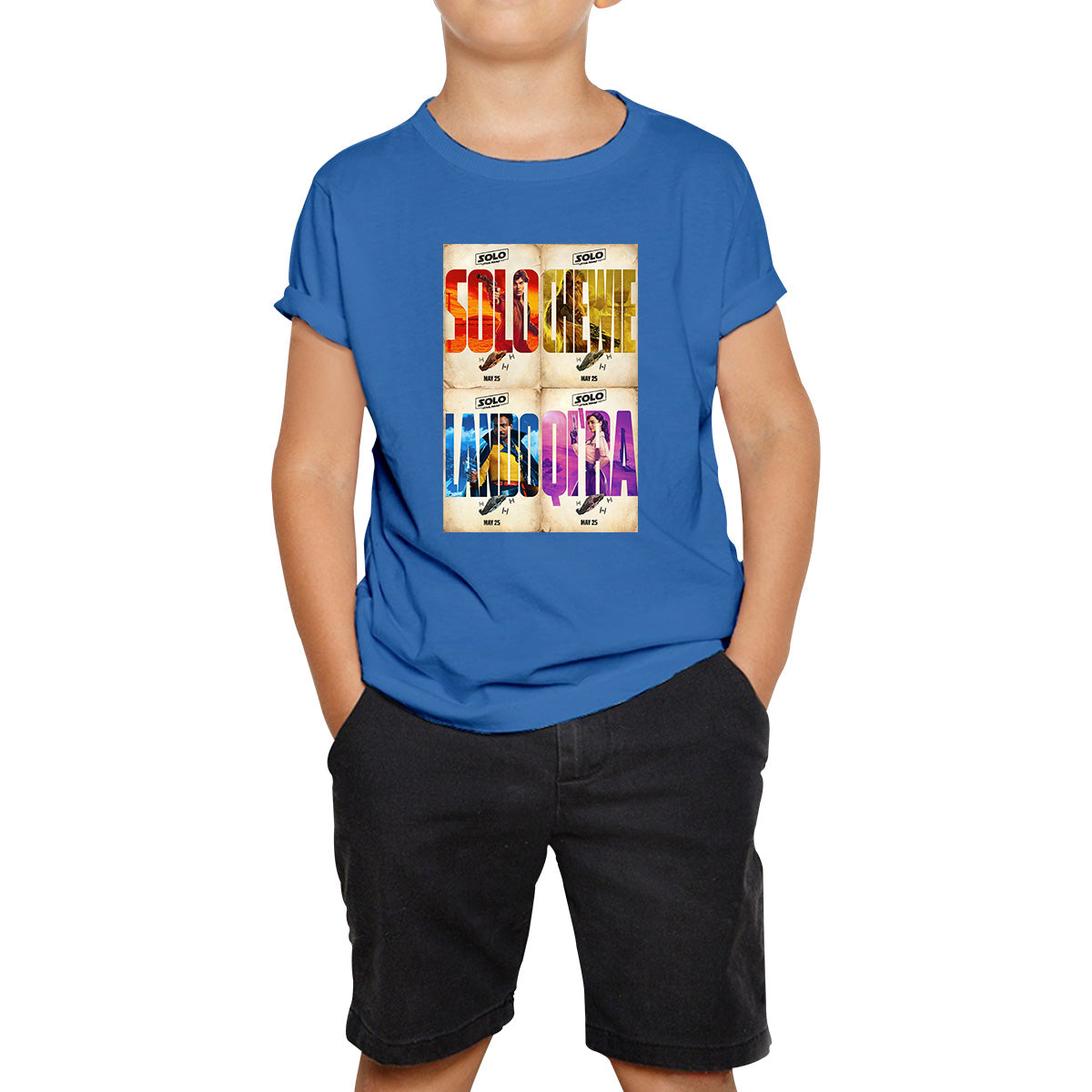 

Solo A Star Wars Story Posters Solo Chewie Lando Qira Sci-fi Action Adventure Movie Characters Star Wars Galaxy s Edge Trip Kids T Shirt 100