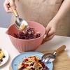 V Shaped Diversion Design Baking Mixing Bowl Large Capacity Long Handle Egg Beating Bowl Multipurpose Space Saving Serving Bowl