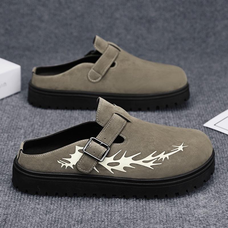 

Перчатки мужская обувь 2025 для поездок на работу универсальная сумка голова полутапочки мужские модные повседневные туфли-лоферы мужские 44