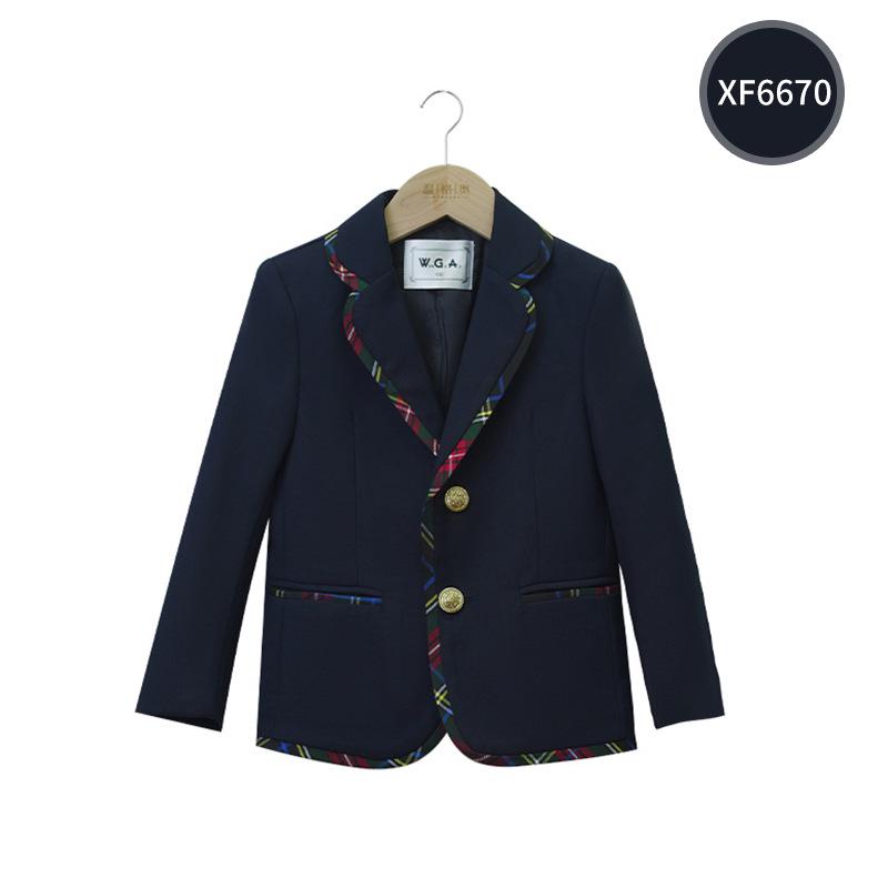 College-Stil Schuluniform-Blazer für Moderation, Rede und Abschlussfotos