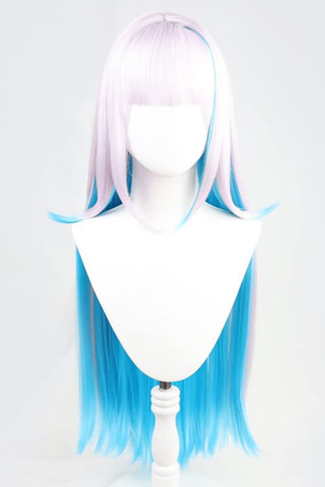 Lize Helesta Cosplay Wig, Heat-Resistant Purple/Blue Wig, Perfect for Halloween, Events, Photoshoots, and Festivals (A)