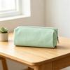 Striped Print Pencil Pouch Polyester Bubble Yarn Pen Bag Minimalist Stationery Pouch  School Office