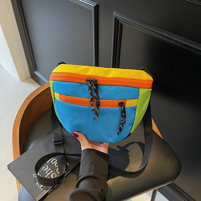 Moda bolsa pequena feminina casual esportiva temperamento simples bolsa de ombro axila masculina e feminina leve versátil bolsa mensageiro