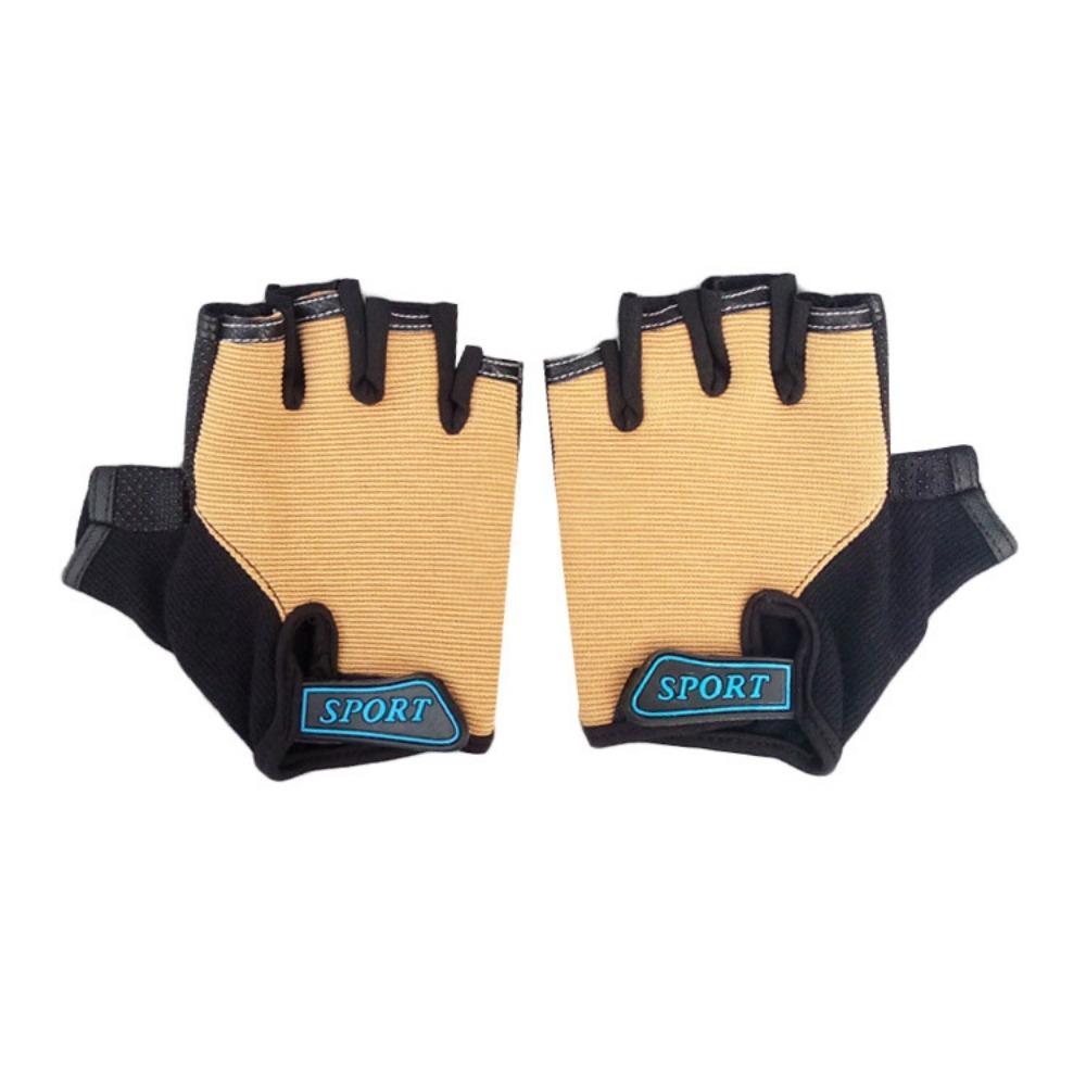 Children's Outdoor Half Finger, Summer Cycling Sports Mountain Bike Dead Fly Handle Short Finger Non-slip Gloves