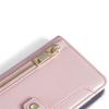 For Itel A50C Leather Case Zipper Pocket Wallet Phone Cover with 2 Straps