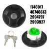 AC34-Car Fuel Filler Locking Tank Cap With Keys 1740017 Fits For Fiat 500/500C Ducato