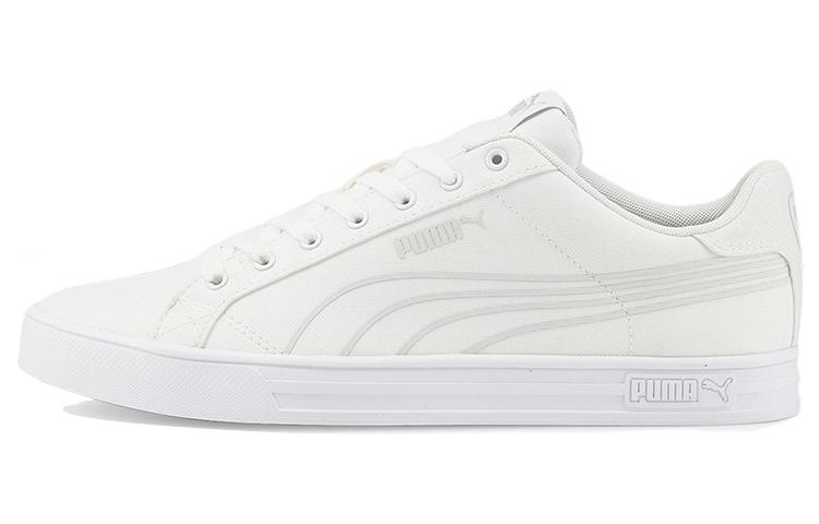 PUMA Smash Vulc V3 Lo Cv White Grey Violet 383875-01 42