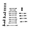 RC Car Upgrade Spare Kit Aluminum Alloy Shocks Absorber RC Car Pull Rod Kit for WPL C24 C14 C14K C24K RC Car Black