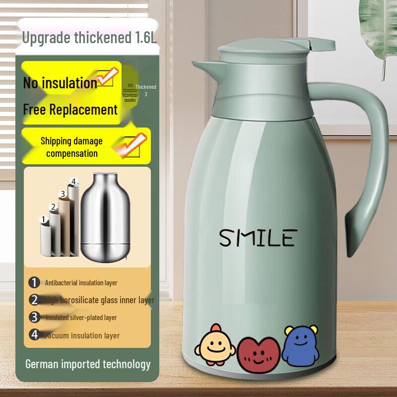 Large Capacity Bamboo Insulated Water Kettle