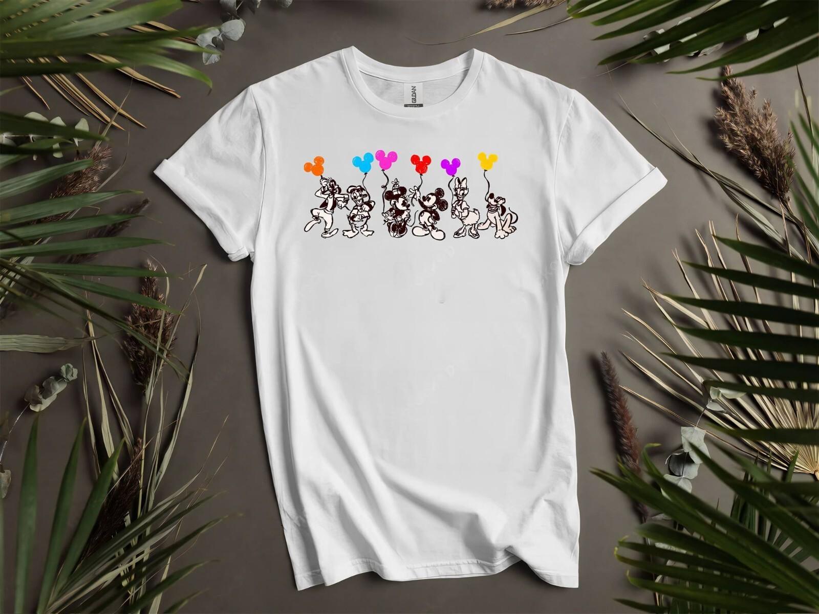 Cute Disney Mickey and Friends T-shirt T shirt Men Women Unisex Tshirt K39 S