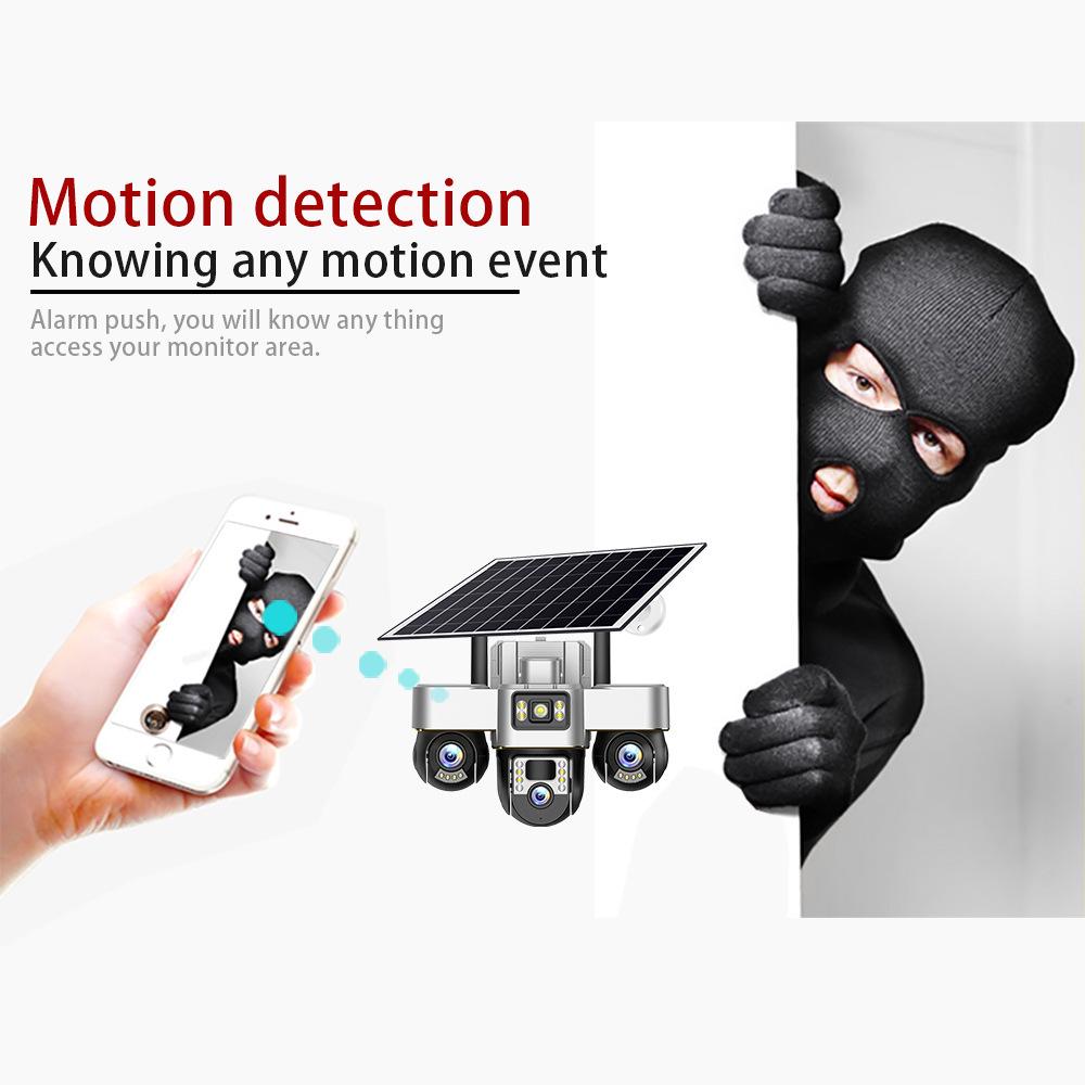 Abu Lion Waterproof 4G Solar Outdoor Camera with 360° Remote Monitoring