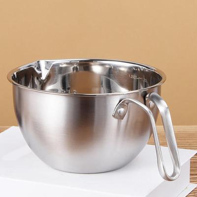 Melting Pot Stainless Steel with Handle Practical Easy To Clean Mixing Bowl Boiler for Candy