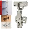 1 Stück Türscharnier aus Edelstahl mit hydraulischem Dämpfer, sanftem Schließmechanismus und vollständiger Abdeckung für Schrank- und Möbelbeschläge
