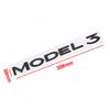 Autoaufkleber Tesla Auto Heckklappe Kofferraum Motorhaube Abziehbild ABS Emblem Logo Hinterer Aufkleber Für Tesla Model 3 Auto Plakette Außendekoration