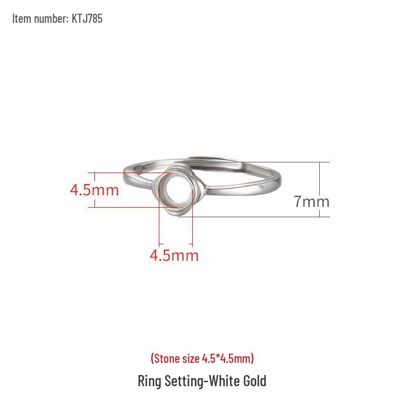 

Регулируемое кольцо из стерлингового серебра S925 в корейском стиле для женщин с янтарем или бирюзой Adjustable