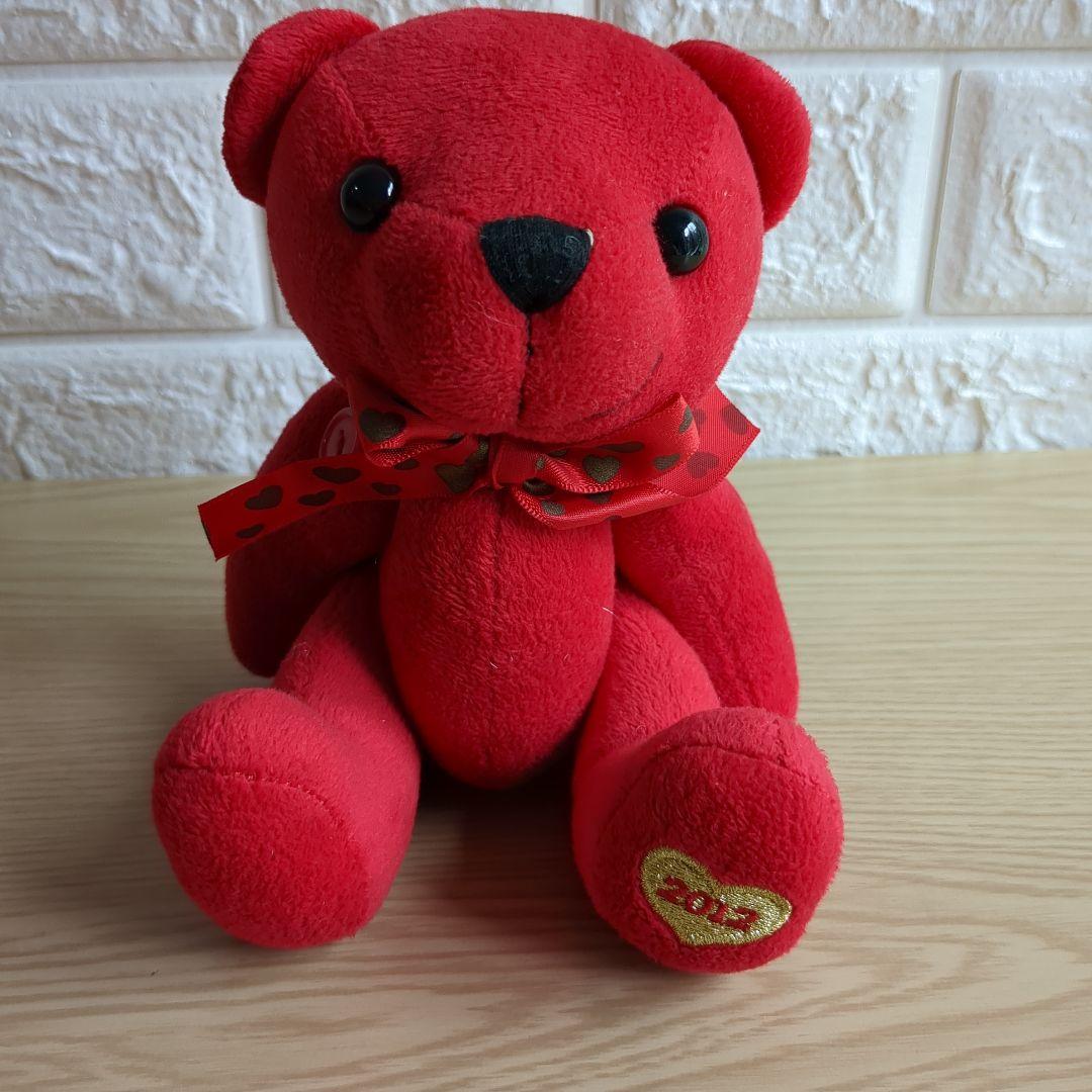 

[USED] Rare, beautiful teddy bear, red bear, perfect for Christmas or as a gift.