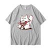 Neues Anime Cartoon 2D bedrucktes lockeres Paar T-Shirt Rundhals Herren und Damen Unisex Kurzarm T-Shirts
