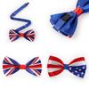 Stylish Union Jack Usa Flag Silk Bow Tie For Fancy Dress Costumes