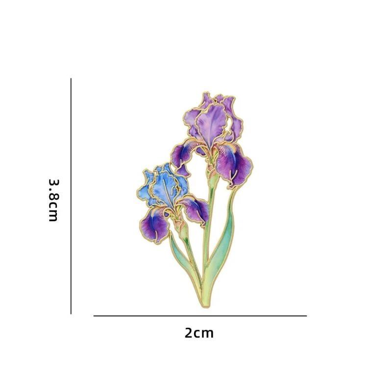 Elegant Botanical Enamel Flower Pins Assorted Plant Lapel Brooches Nature Badges For Womens  Jewelry Accessories