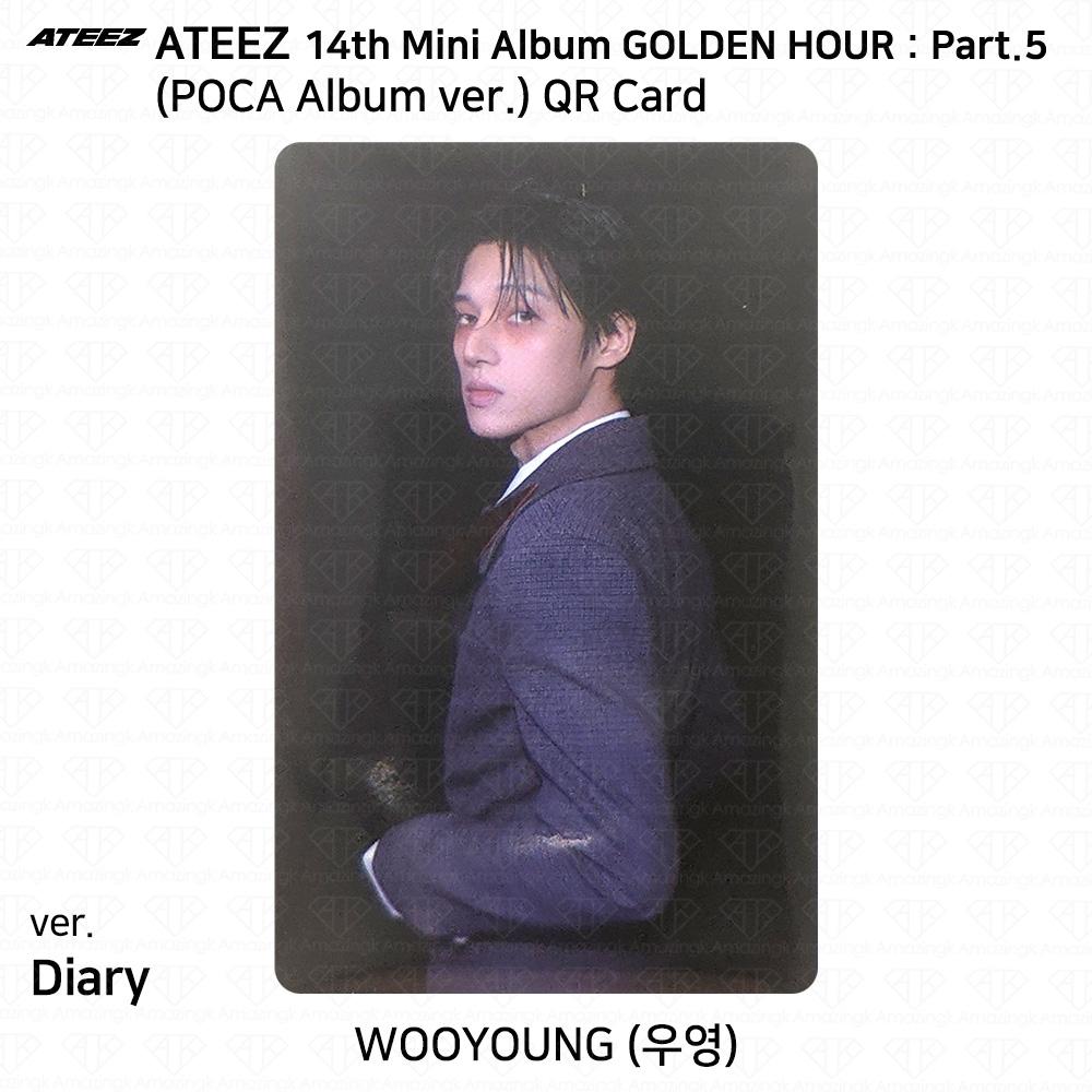 ATEEZ 14° Mini Album Golden Hour Parte.5 Album POCA ver. Photocard DIARY VER