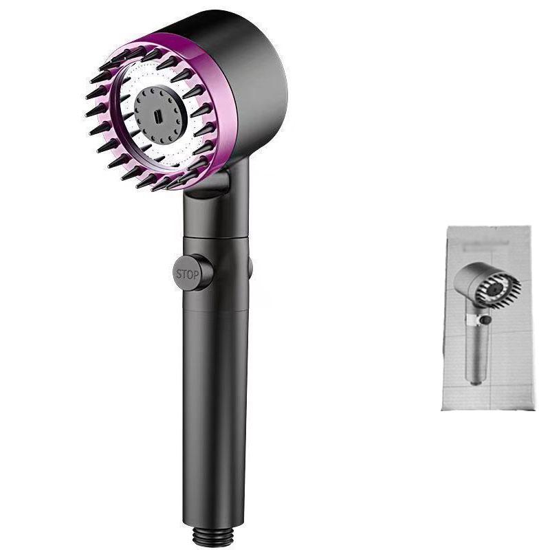 Portable Shower Filter Head Massage Three Modes of Water Output One Click Water Stop Showers for Bathroom Showerhead Accessories