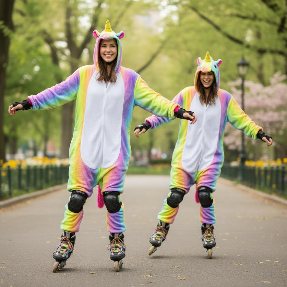Kostium Onesie rainbow pegasus - M