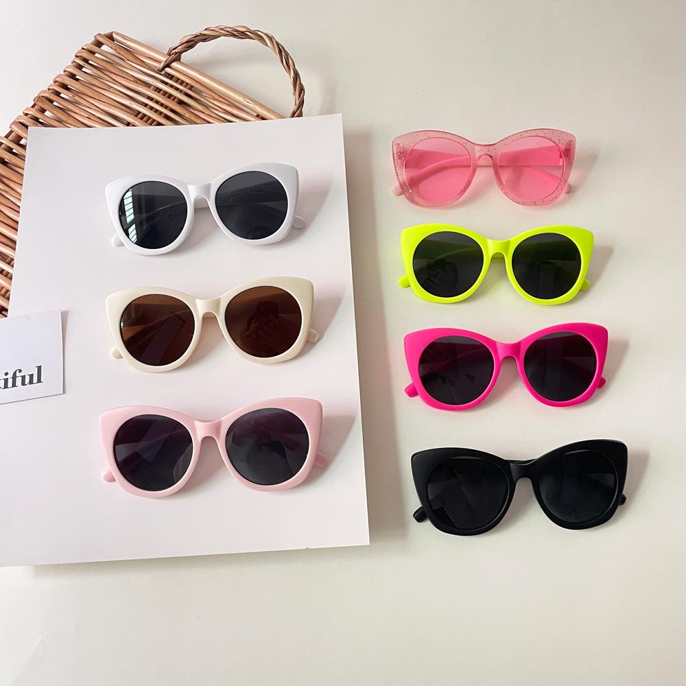 

Оптовые детские маленькие солнцезащитные очки «кошачий глаз» Модные солнцезащитные очки с защитой от ультрафиолета для