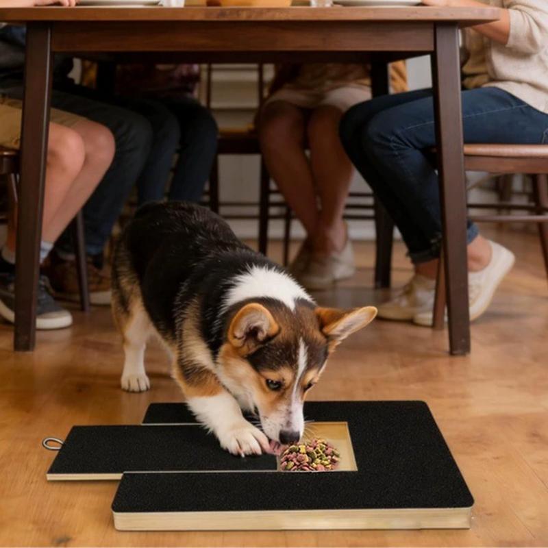 Interactive Pet Nail Scratch Board With Treat Storage Pull Out Design Dog Cat Grooming Scratcher Toy Puppy Scratch Board