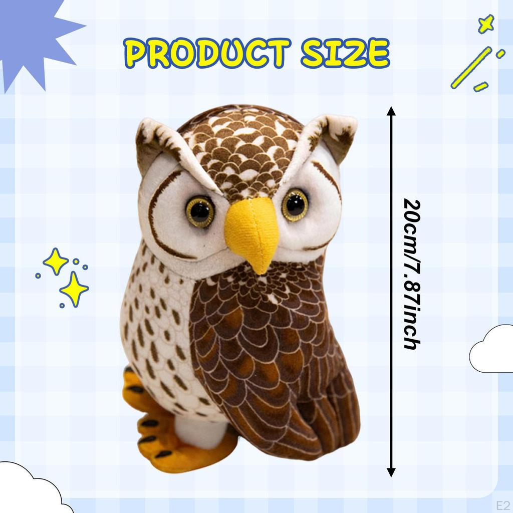 Owl Toy Doll Ornament Boys Girls Birthday Gift for Sofa Festival Living Room