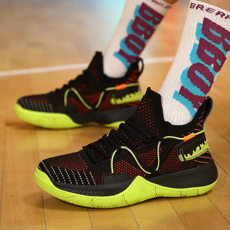 35-46 Teen Adult Large Shock Absorbent Anti Slip Wear Resistant Breathable Outdoor Basketball Shoes Casual Sports Shoes