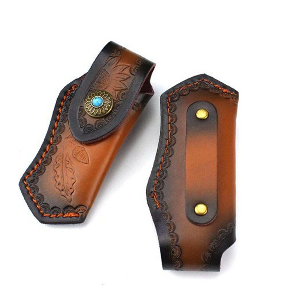 Foldable Waist Knife Scabbard 6 Styles Leather Sheath High Quality Case Holder  Outdoor Tool