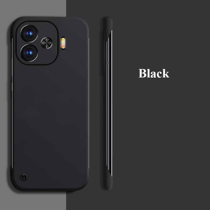 Ultra-thin Frameless Matte Anti-fingerprint PC Case For Vivo iQOO Z9 Turbo Z9X Z8 Z8X Z7 Z7x Pro Shockproof Back Cover Shell