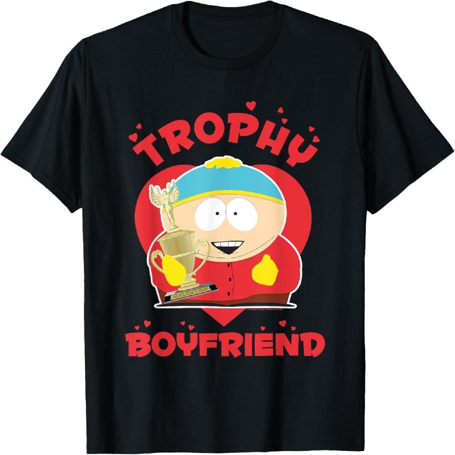

South Park Valentine s Day Cartman Trophy Boyfriend T-Shirt XXXXXL чорний