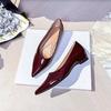 Black temperament commuter professional women's shoes pointed inner height increase women's shoes 2025 spring and autumn new French versatile flats