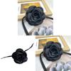 French Black Rose Waist Chain For Women With Metal Chain And Adjustable Strap For Elegant Dress Accessory