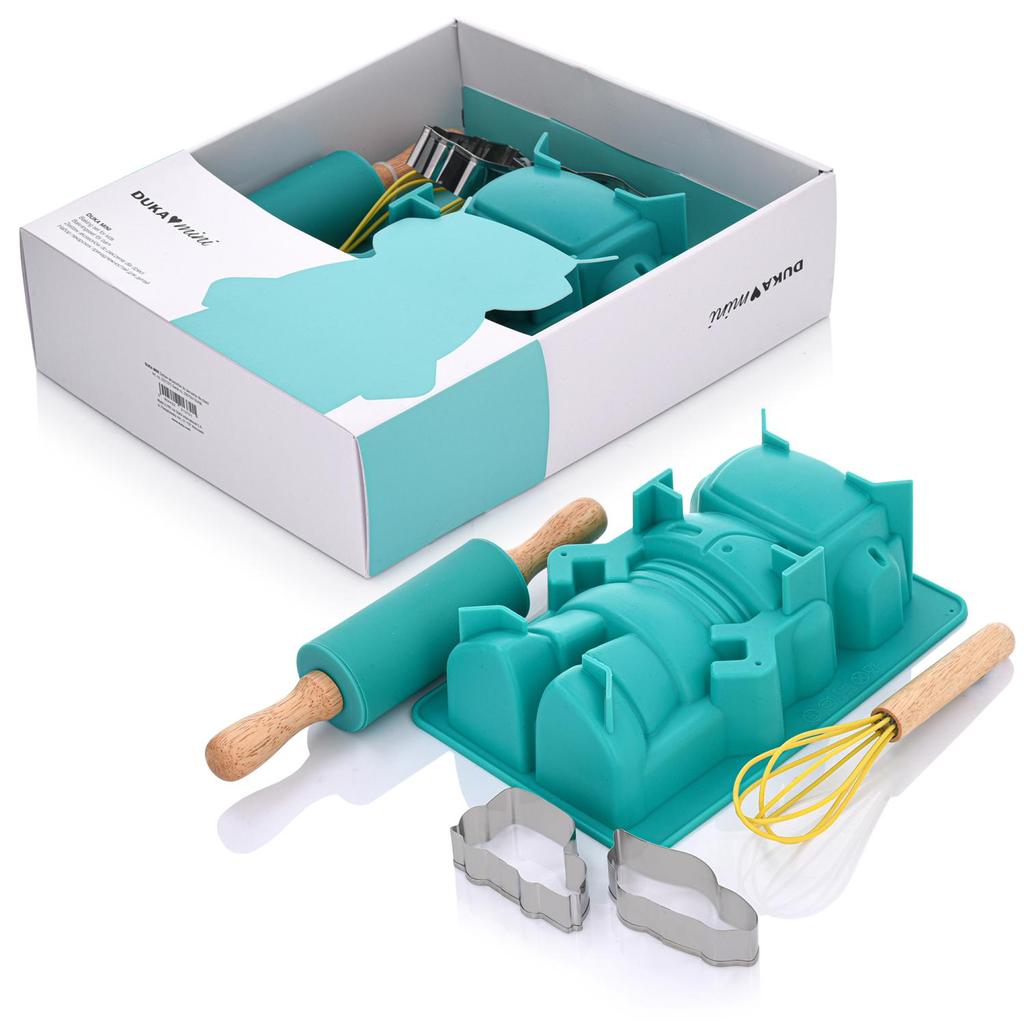 DUKA MINI Baking Set with Silicone Mold Robot