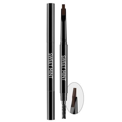 Erinde Eyebrow with Natural for Pencil, Ultra-Fine, Smudge-Proof, Brush, Waterproof, Brown, Popular, Long-Lasting, Sweat-Resistant, Unisex, Commuting,