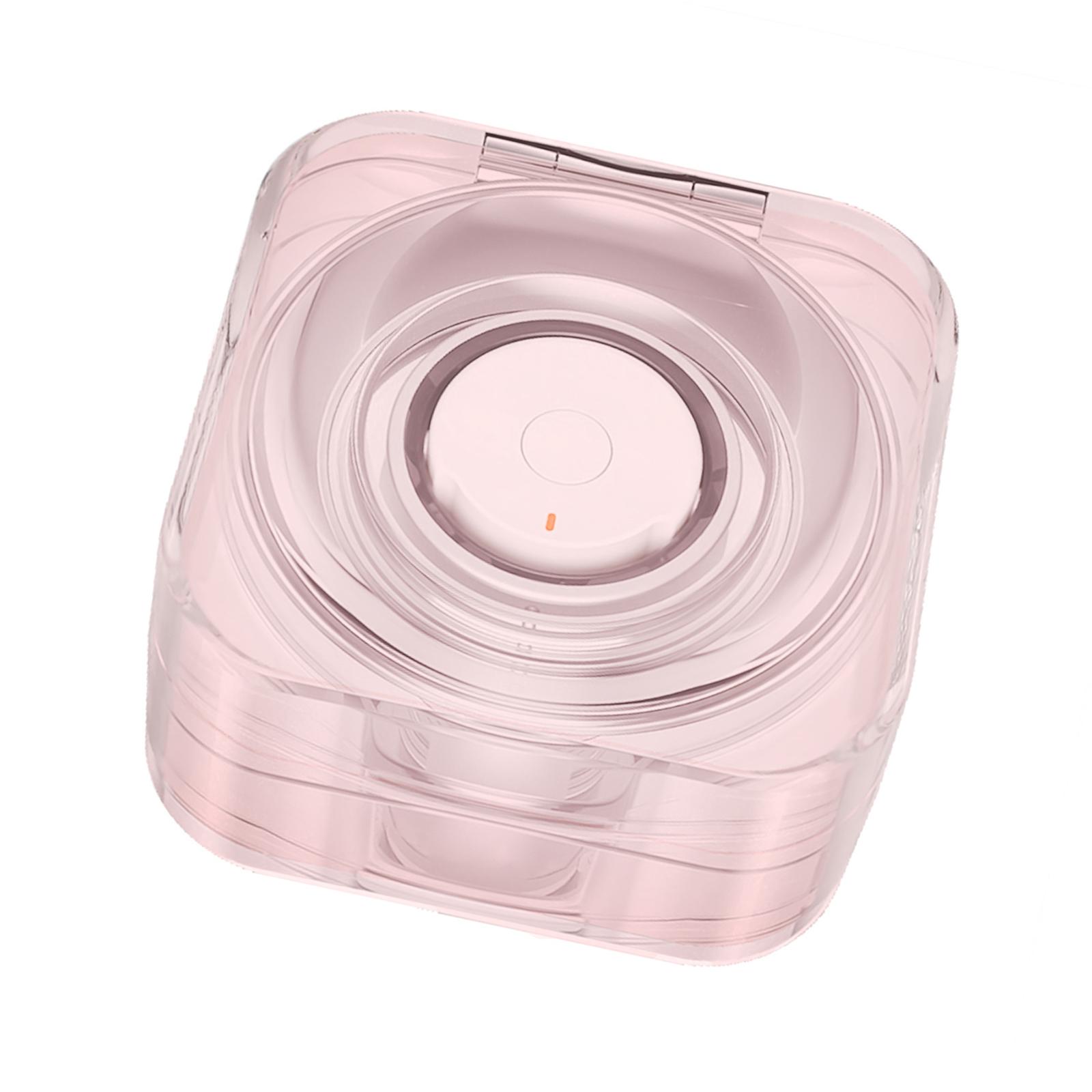 Беспроводной зарядный бокс TPU чехол для Galaxy Ring Health Ring фитнес-трекер зарядный чехол защитный чехол нецарапается розовый