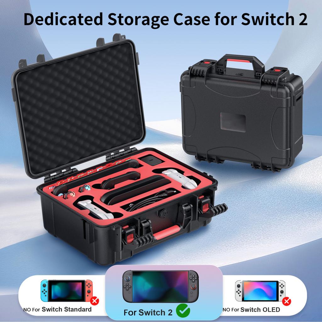 For Nintendo Switch 2 FullSet Portable Carrying Case Waterproof Protective Case Hard Shell Travel Storage Bag Gaming Accessories