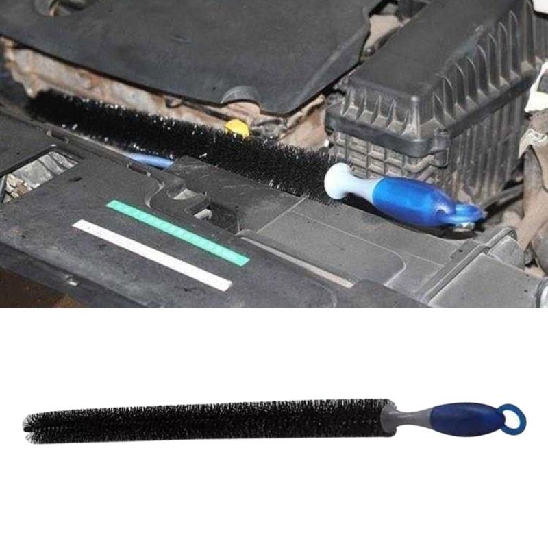 Automobile Flexible Long Reach Extended Engine Oil Dirt Washing Bristle Wheel Brush Long Handle Auto Car Detailing Tool