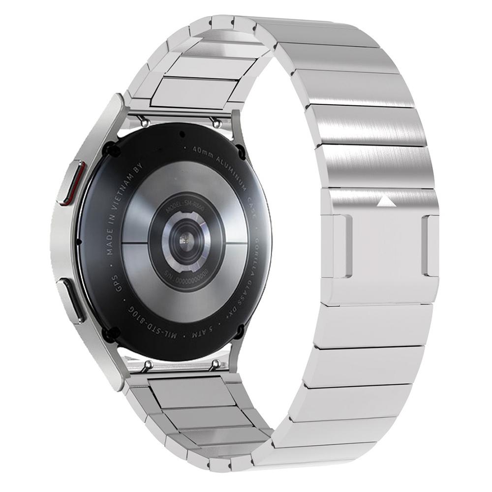 

Magnetic Buckle Watch Strap for Samsung Galaxy Watch7 44mm/40mm/Watch6 44mm/40mm Stainless Steel Band Silver