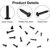 Pack Of 750 Black Crosses Round Head Auto Tapping Screws For Woodworking And Furniture Assembly With Storage Case M4YD