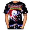 Joker Pattern 3D Digital Printing Men's Fashionable Casual Round Neck Short Sleeved T-shirt