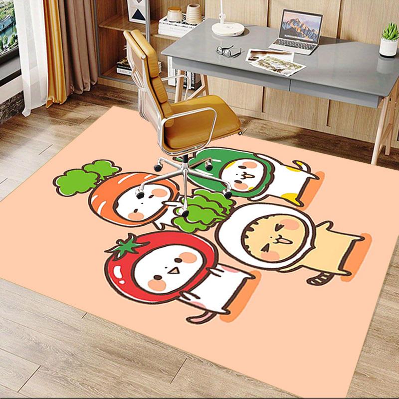 1PC Vegetable Cat Non-Slip Floor Carpet, Suitable for Office, Bedroomand Playrooms. It Can Also Be Used As a Sofa Footrest cover-T23