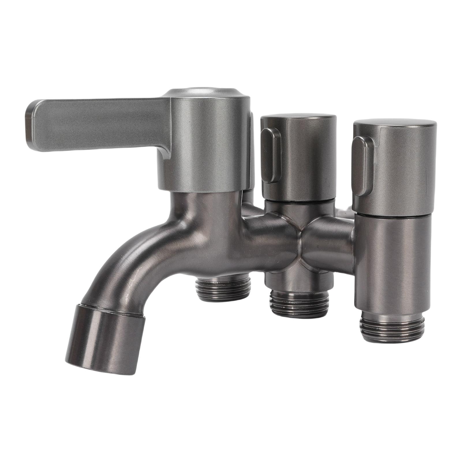 

Разветвитель крана на 4 выхода из нержавеющей стали G1 2 Внешняя резьба Переключающий клапан для ванной комнаты, кухни, балкона