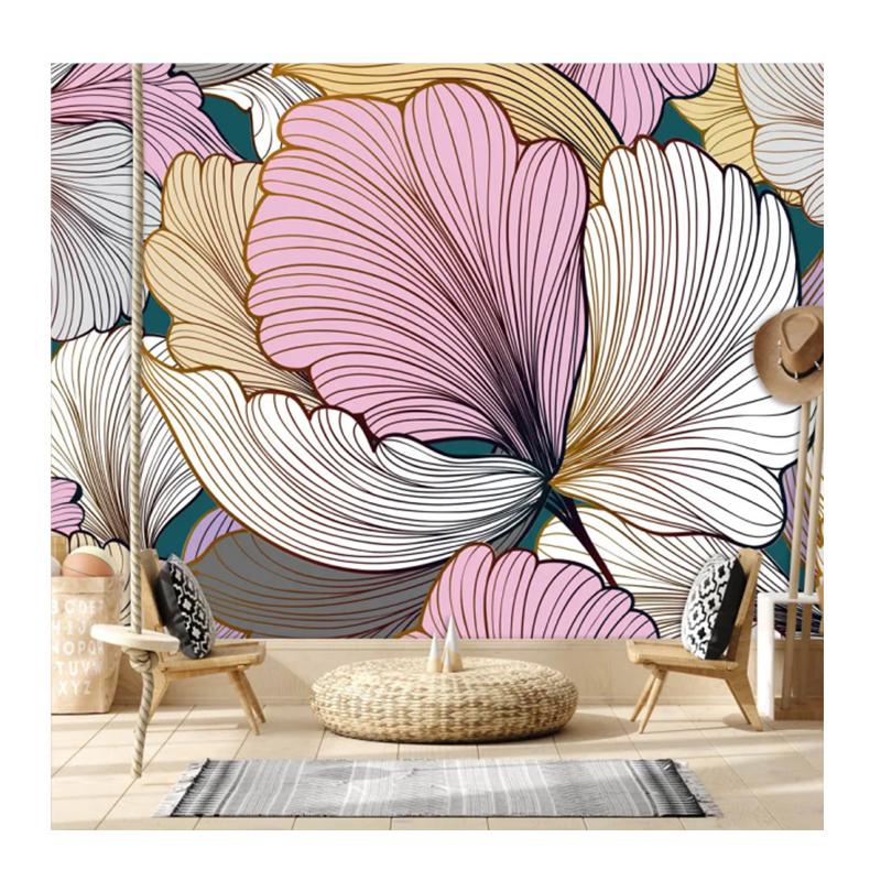 

Rose Blossom Wallpaper For Living Room Decoration Wall Papers Home Decor Modern Mural 200 cm(W) x 140 cm(H)