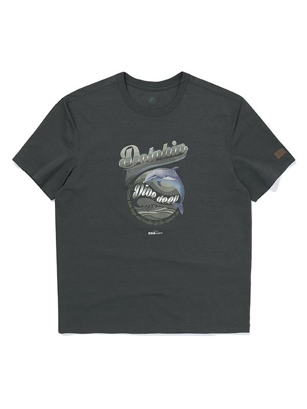 Bbc Earth Dolphin Short Sleeve Round_Charcoal Be52Th11M/590/105
