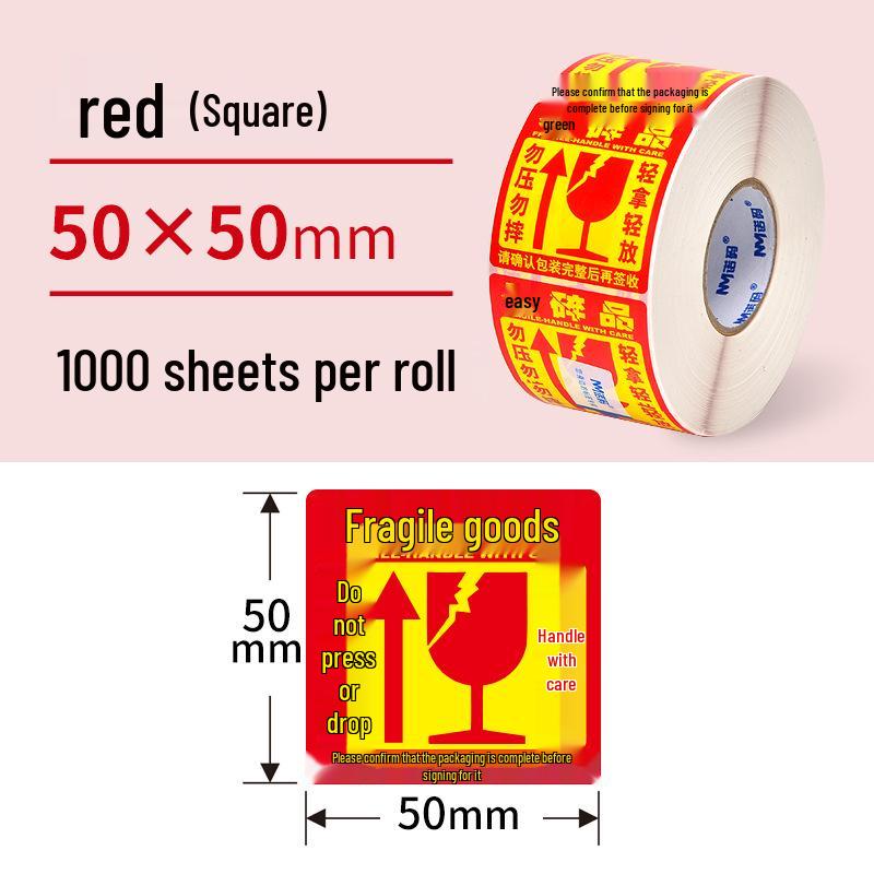 Fragile Handle with Care Adhesive Warning Label Sticker