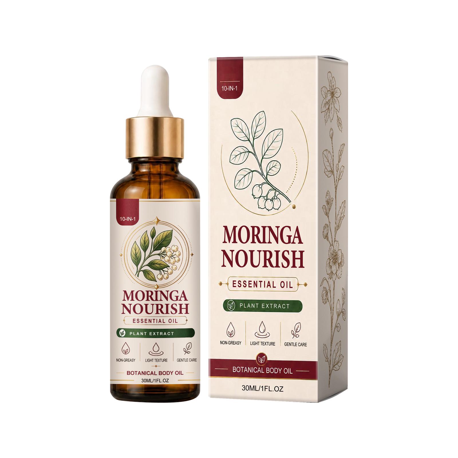 Moringa Moisturizing Essential Oil for Soft, Smooth Skin - Lightweight Hydration for Daily Massage and Skincare