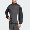 adidas Manchester United European Presentation 2024-25 Striped Stand Collar Zip Long Sleeve Jacket Men Jacket IS8081